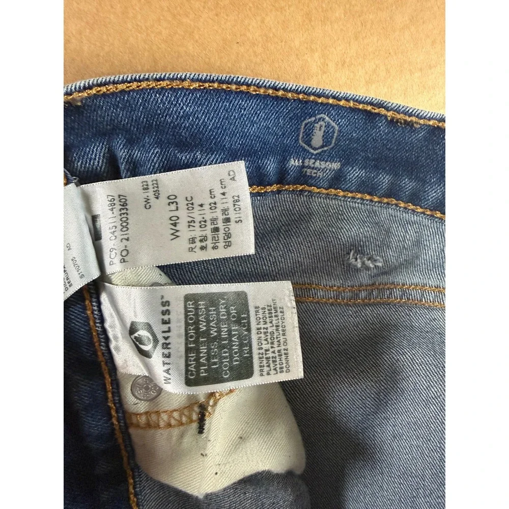 Levi's 511 Slim Fit Jeans Mens 40x30 Blue All Seasons Tech Stretch Denim